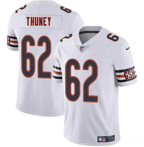 Men & Women & Youth Chicago Bears #62 Joe Thuney White 2025 Vapor Stitched Jersey,We sell and wholesale Men & Women & Youth Chicago Bears #62 Joe Thuney White 2025 Vapor Stitched Jersey on line form chian!
